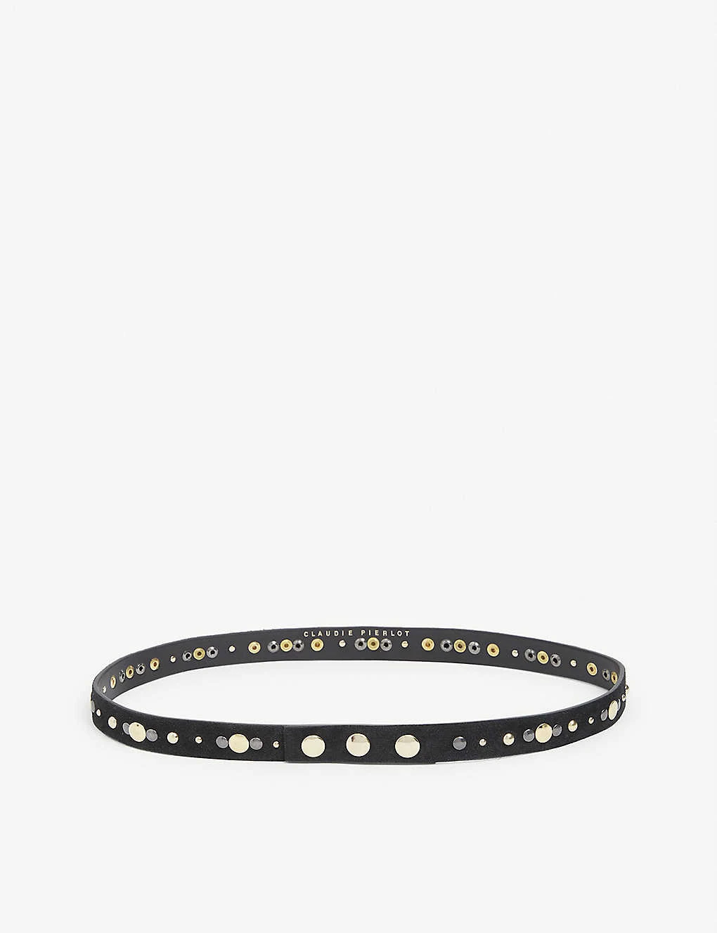 CLAUDIE PIERLOT Avega Studded Faux-leather Belt 3 CLAUDIE PIERLOT Avega Studded Faux-leather Belt