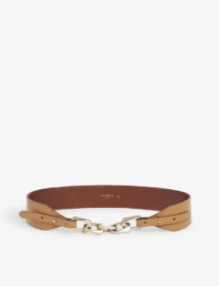 Sandro Chain-detail Leather Belt