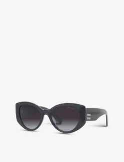 Miu Miu MU 03WS Acetate Cat-eye Sunglasses -Glam Pouch Store R03804087 GREY ALT01