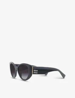 Miu Miu MU 03WS Acetate Cat-eye Sunglasses -Glam Pouch Store R03804087 GREY ALT02