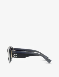 Miu Miu MU 03WS Acetate Cat-eye Sunglasses -Glam Pouch Store R03804087 GREY ALT03