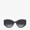 Miu Miu MU 03WS Acetate Cat-eye Sunglasses 2 Miu Miu MU 03WS Acetate Cat-eye Sunglasses -Glam Pouch Store R03804087 GREY M