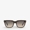 Prada PR 04YS Acetate Pillow Sunglasses -Glam Pouch Store R03804092 BROWN M