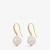 Nura Keshi 18ct Yellow Gold-plated Vermeil Sterling Silver And Pearl Earrings 2 Nura Keshi 18ct Yellow Gold-plated Vermeil Sterling Silver And Pearl Earrings -Glam Pouch Store R03829900 WHITE M