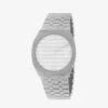 YA163402 GUCCI 25H Stainless-steel Quartz Watch -Glam Pouch Store R03840010 SILVER M