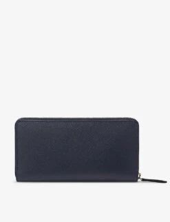 Panama Large Zipped Leather Purse 7 Panama Large Zipped Leather Purse -Glam Pouch Store R03852912 NAVY ALT02