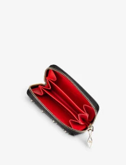 Christian Louboutin Panettone Studded Leather Coin Purse -Glam Pouch Store R03855521 BLACKMULTI ALT03