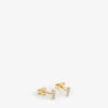 Celestial 18ct Recycled Gold-plated Vermeil Sterling-silver And Cubic Zirconia Stud Earrings 1 Celestial 18ct Recycled Gold-plated Vermeil Sterling-silver And Cubic Zirconia Stud Earrings -Glam Pouch Store R03868027 GOLD M