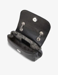 Vivienne Westwood Emma Leather Purse With Chain 9 Vivienne Westwood Emma Leather Purse With Chain -Glam Pouch Store R03869997 BLACK ALT03