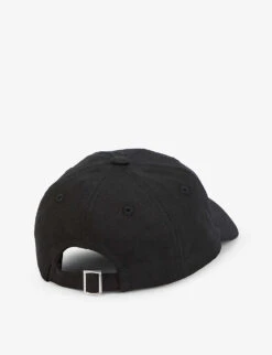Jacquemus La Casquette Brand-embroidered Cotton Baseball Cap -Glam Pouch Store R03879466 BLACK ALT02