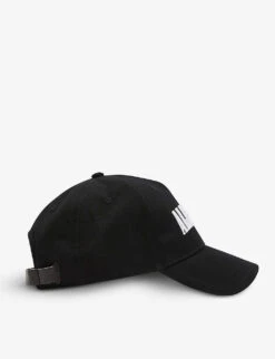 AllSaints Oppose Brand-embroidery Cotton-blend Baseball Cap -Glam Pouch Store R03890635 BLACKWHITE ALT02
