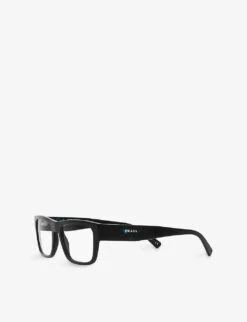 Prada PR 15YV Acetate Square-frame Glasses 8 Prada PR 15YV Acetate Square-frame Glasses -Glam Pouch Store R03897975 BLACK ALT02