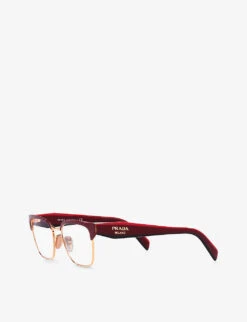 Prada PR65YV Square Metal Optical Sunglasses 8 Prada PR65YV Square Metal Optical Sunglasses -Glam Pouch Store R03897978 GOLD ALT02