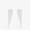 Festival Statement Sterling Silver And Zirconia Pendant Earrings -Glam Pouch Store R03902562 SILVER M