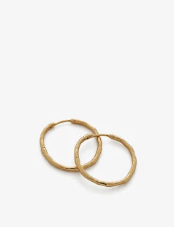 Muse 18ct Recycled Yellow Gold Vermeil Sterling Silver Hoop Earrings