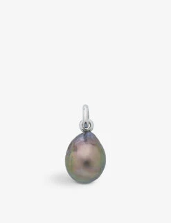 Nura Sterling Silver And Baroque Pearl Pendant