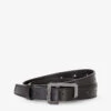 Zadig & Voltaire La Cecilia C-buckle Leather Belt -Glam Pouch Store R03909386 NOIR M