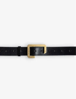Zadig & Voltaire La Cecilia Logo-engraved Leather Belt