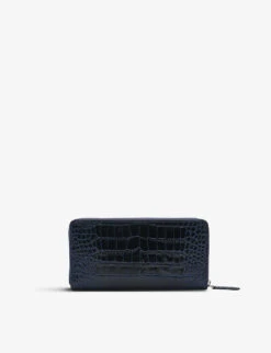 Mara Branded Large Leather Purse -Glam Pouch Store R03915400 NAVY ALT02