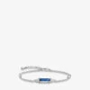 Thomas Sabo Moon And Star Sterling-silver, Cubic Zirconia And Spinel Chain Bracelet 2 Thomas Sabo Moon And Star Sterling-silver, Cubic Zirconia And Spinel Chain Bracelet -Glam Pouch Store R03915654 BLUE M