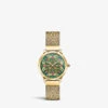 Thomas Sabo WA0369-264-211 Kaleidoscope Dragonfly Yellow Gold-toned Stainless Steel Watch -Glam Pouch Store R03915758 DIALGREEN M
