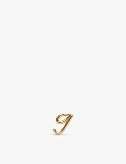 Love Letter G Initial 18ct Yellow Gold Single Stud Earring