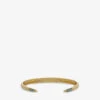 Birthstone May 22ct Gold-plated Sterling-silver And Emerald Bangle -Glam Pouch Store R03916645 GOLD M