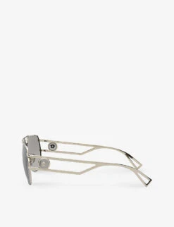 Versace VE2225 Pilot-frame Metal Sunglasses -Glam Pouch Store R03917616 GOLD ALT03