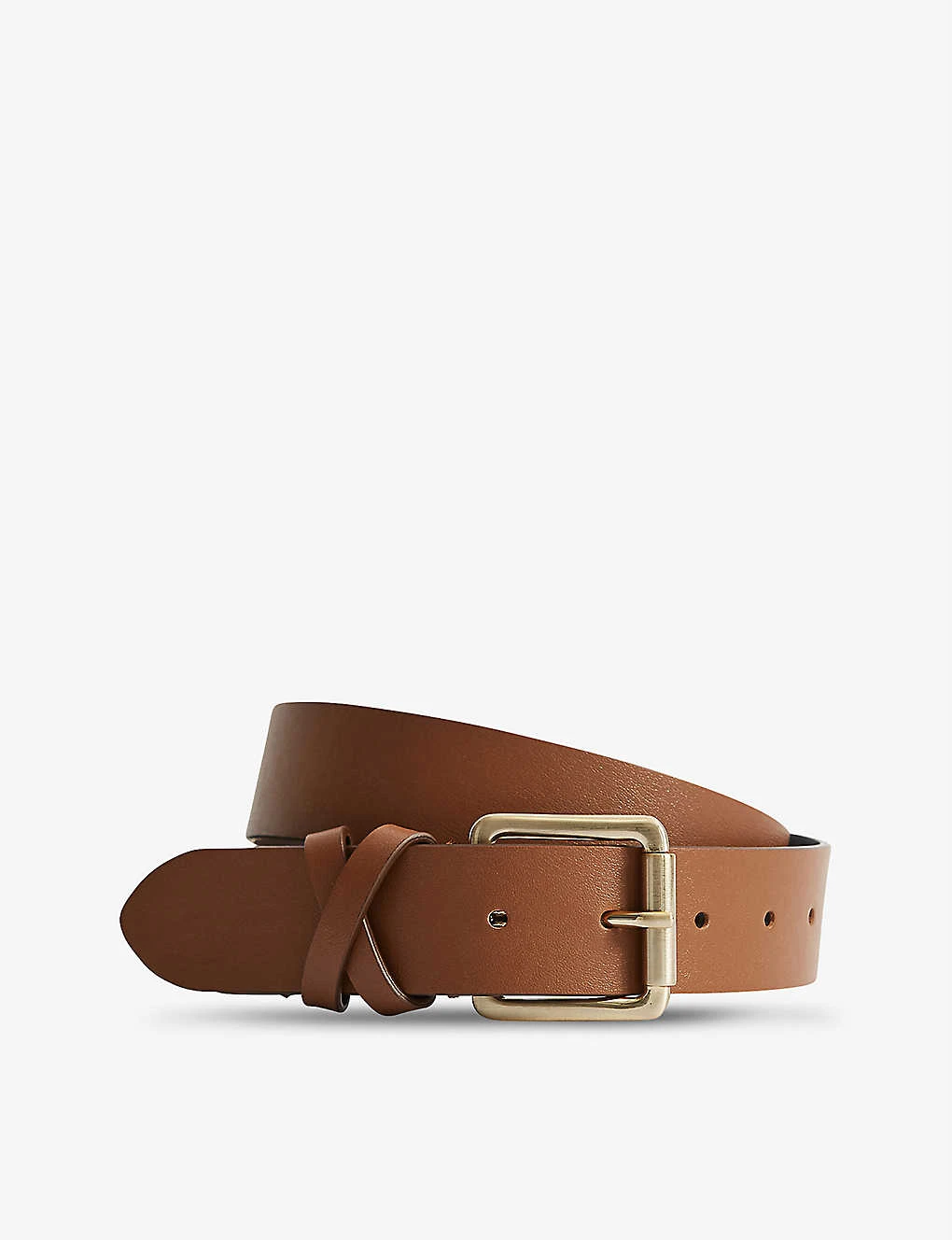 Reiss Annexe Cross-detailing Leather Belt 3 Reiss Annexe Cross-detailing Leather Belt