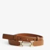 Reiss Hayley Leather Belt 2 Reiss Hayley Leather Belt -Glam Pouch Store R03925552 TAN M