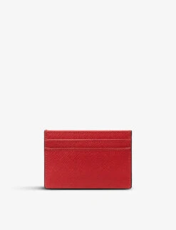 Panama Leather Card Holder -Glam Pouch Store R03933701 SCARLETRED ALT02