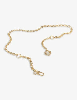 Maje Clover-pendant Gold-plated Brass Chain Belt -Glam Pouch Store R03947548 OR ALT02