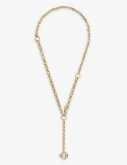 Maje Clover-pendant Gold-plated Brass Chain Belt