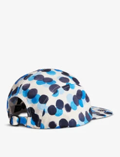 Ted Baker Iaan Spot-printed Cotton Baseball Cap -Glam Pouch Store R03950734 MIDBLUE ALT02