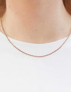 Auric Love 18ct Yellow Gold And Thread Necklace -Glam Pouch Store R03952745 18CTYELLOWGOLD ALT02