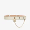 Mulberry Billie Chain-embellished Leather Belt