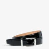 Mulberry Formal Brand-engraved Leather Belt -Glam Pouch Store R03954016 BLACK M