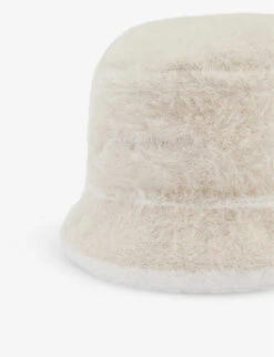 Jacquemus Le Bob Brushed-texture Knitted Hat -Glam Pouch Store R03977741 OFFWHITE ALT01