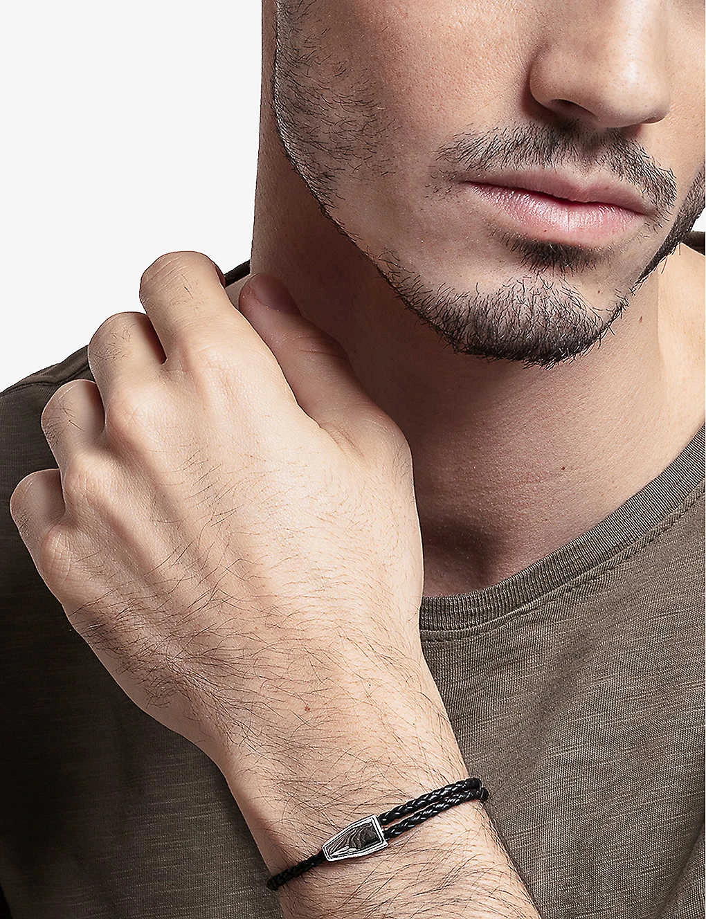 Thomas Sabo Brand-engraved Sterling-silver And Leather Bracelet 4 Thomas Sabo Brand-engraved Sterling-silver And Leather Bracelet - Image 2