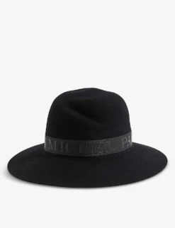 Maison Michel Virginie Ribbon-embellished Wool Fedora Hat