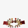 Sonia Petroff Seahorse 24ct Yellow Gold-plated Brass And Cabochon Belt -Glam Pouch Store R03995628 MULTICOLOUR M