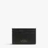 Mara Croc-embossed Leather Cardholder -Glam Pouch Store R03999293 BLACK M