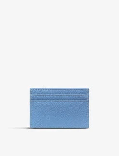 Panama Croc-embossed Leather Cardholder -Glam Pouch Store R03999295 NILEBLUE ALT02