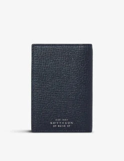 Ludlow Six-slot Leather Card Holder -Glam Pouch Store R03999301 NAVY ALT02
