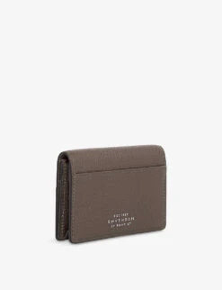 Ludlow Folded Grained-leather Cardholder -Glam Pouch Store R03999306 DARKTAUPEBROWN ALT02