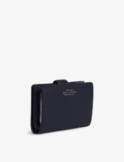 Panama Small Continental Leather Purse -Glam Pouch Store R03999337 NAVY ALT02