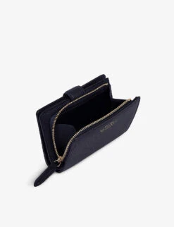 Panama Small Continental Leather Purse -Glam Pouch Store R03999337 NAVY ALT03