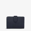 Panama Small Continental Leather Purse 2 Panama Small Continental Leather Purse -Glam Pouch Store R03999337 NAVY M