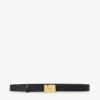 Soeur Ninon Logo-buckle Leather Belt -Glam Pouch Store R04005639 BLACK M