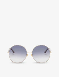 Chloé CH0112S Round-frame Metal Sunglasses
